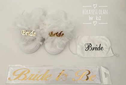 Bride Terlik/Bride Maske /Bride Kuşak